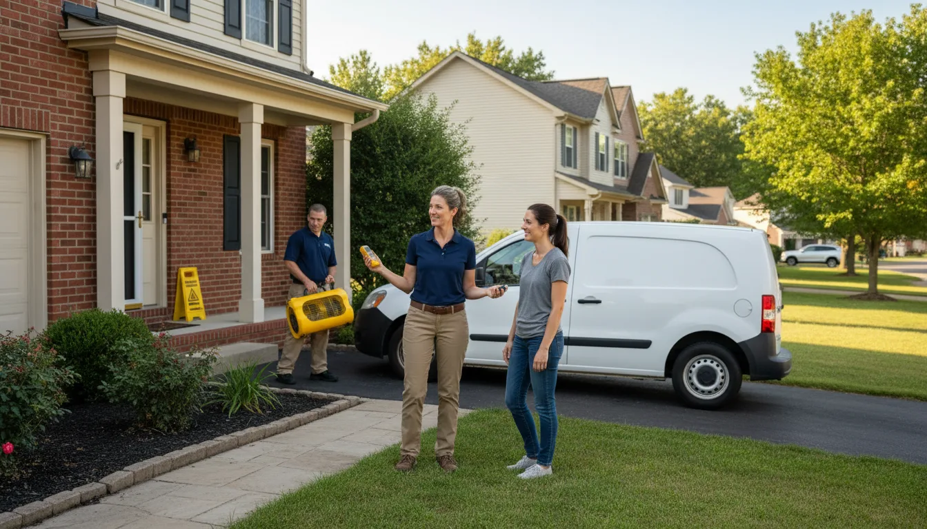 Water restoration image for Dehumidification And Cleanup Services in Saint Marys, WV